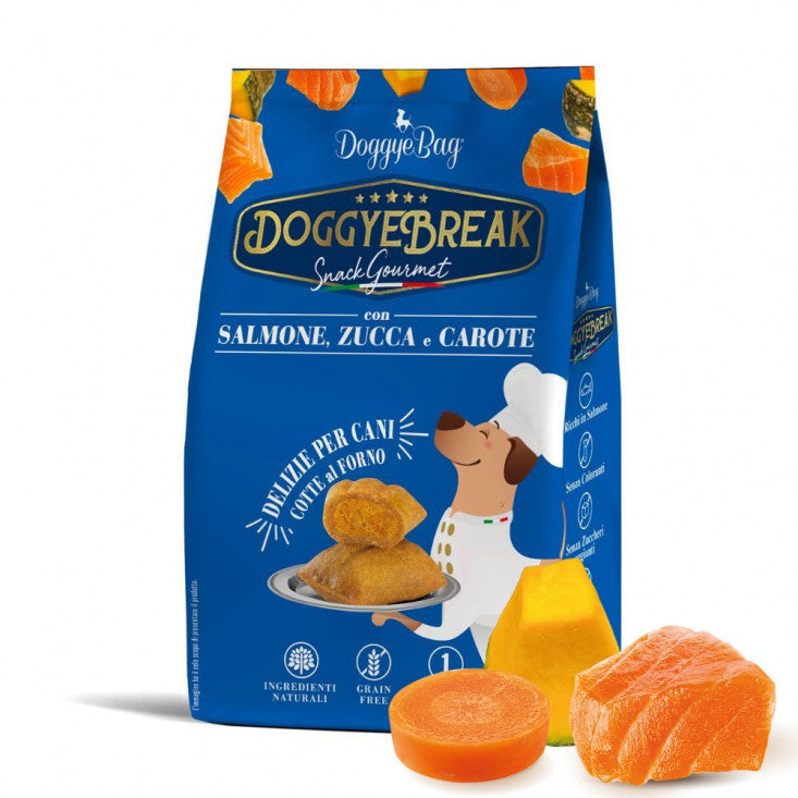 DoggyeBag Doggyebreak Salmone Zucca e Carote 180 g DoggyeBag Doggyebreak Salmone Zucca e Carote 180 g